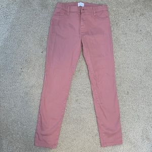 Girls Pink Jeggings